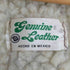 GENUINE LEATHER  70s メキシコ製 裏地ボア フロントベルト ムートンベスト メンズ